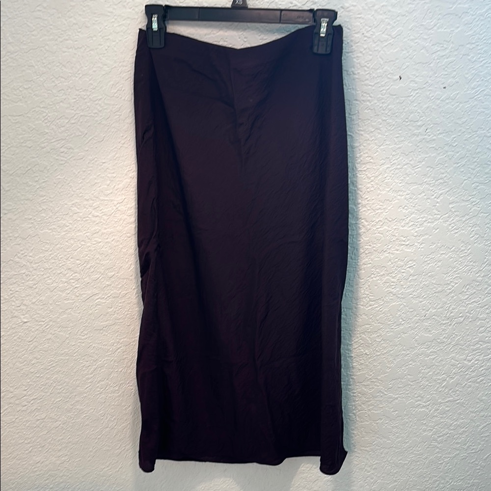 Madewell Dark Purple Midi Skirt